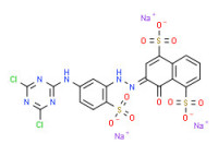 Trisodium 3-[[5-[(4,6-dichloro-1,3,5-triazin-2-yl)amino]-2-sulphonatophenyl]azo]-4-hydroxynaphthalene-1,5-disulphonate