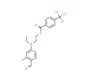 2-[ethyl(4-formyl-3-methylphenyl)amino]ethyl 4-(trichloromethyl)benzoate