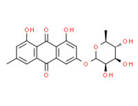 3-[(6-deoxy-L-mannopyranosyl)oxy]-1,8-dihydroxy-6-methylanthraquinone