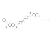 Trisodium 4-amino-3-[[4-[[[4-[(7-amino-1-hydroxy-3-sulphonato-2-naphthyl)azo]phenyl]amino]carbonyl]phenyl]azo]-5-hydroxy-6-(phenylazo)naphthalene-2,7-disulphonate