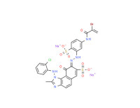 Disodium 8-[[5-[(2-bromo-1-oxoallyl)amino]-2-sulphonatophenyl]azo]-1-[(2-chlorophenyl)amino]-9-hydroxy-2-methyl-1H-naphth[1,2-d]imidazole-7-sulphonate