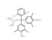 4,4'-diamino-3,3',5,5'-tetramethyl-2'',6''-trityl alcohol, monoester with boric acid