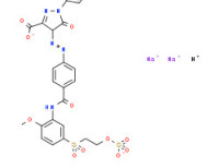 Disodium hydrogen 4,5-dihydro-4-[[4-[[[2-methoxy-5-[[2-(sulphonatooxy)ethyl]sulphonyl]phenyl]amino]carbonyl]phenyl]azo]-5-oxo-1-(4-sulphonatophenyl)-1H-pyrazole-3-carboxylate