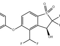 (S)-3-((4-(difluoromethyl)-2,2-difluoro-3-hydroxy-1,1-dioxido-2,3-dihydrobenzo[b]thiophen-5-yl)oxy)-5-fluorobenzonitrile