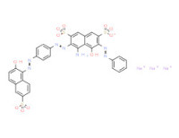 Trisodium 4-amino-5-hydroxy-3-[[4-[(2-hydroxy-6-sulphonato-1-naphthyl)azo]phenyl]azo]-6-(phenylazo)naphthalene-2,7-disulphonate