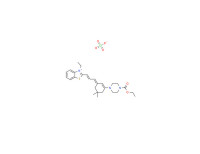 2-[3-[3-[4-(ethoxycarbonyl)piperazin-1-yl]-5,5-dimethylcyclohex-2-en-1-ylidene]prop-1-enyl]-3-ethylbenzothiazolium perchlorate