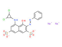 Disodium 5-[(2,3-dichlorocyclopropyl)amino]-4-hydroxy-3-(phenylazo)naphthalene-2,7-disulphonate