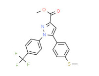 methyl 5-(4-methylsulfanylphenyl)-1-[4-(trifluoromethyl)phenyl]pyrazole-3-carboxylate