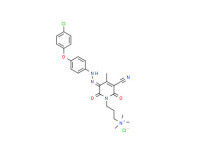 [5-[[4-(4-chlorophenoxy)phenyl]azo]-3-cyano-6-hydroxy-4-methyl-2-oxo-(2H)-pyridine-1-propyl](trimethyl)ammonium chloride