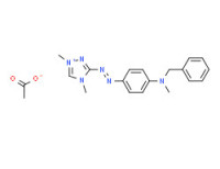 1,4-dimethyl-3-[[4-[methylbenzylamino]phenyl]azo]-1H-1,2,4-triazolium acetate