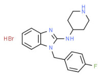1-(4-fluorobenzyl)-N-piperidin-4-yl-1H-benzimidazol-2-amine dihydrobromide