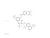 2-[[8-[[(2,3-dichloroquinoxalin-6-yl)carbonyl]amino]-1-hydroxy-3,6-disulpho-2-naphthyl]azo]naphthalene-1,5-disulphonic acid, lithium sodium salt