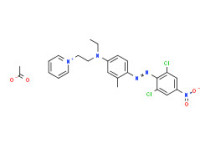 1-[2-[[4-[(2,6-dichloro-4-nitrophenyl)azo]-m-tolyl]ethylamino]ethyl]pyridinium acetate