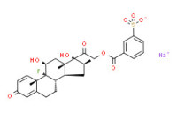 Pregna-1,4-diene-3,20-dione, 21-(3-carboxy-1-oxopropoxy)-9-fluoro-11,16,17-trihydroxy-, monosodium salt, (11ß,16a)-