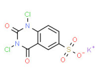 Potassium 1,3-dichloro-1,2,3,4-tetrahydro-2,4-dioxoquinazoline-6-sulphonate