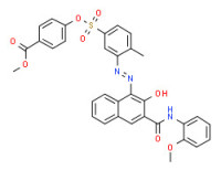 Methyl 4-[[[3-[[2-hydroxy-3-[[(2-methoxyphenyl)amino]carbonyl]-1-naphthyl]azo]-4-methylphenyl]sulphonyl]oxy]benzoate