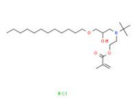 2-[(1,1-dimethylethyl)[3-(dodecyloxy)-2-hydroxypropyl]amino]ethyl methacrylate hydrochloride