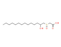[(2-hydroxytetradecyl)sulphinyl]acetic acid