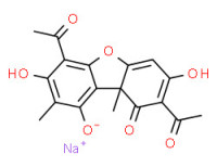 (+)-2,6-diacetyl-1,7,9-trihydroxy-8,9b-dimethyldibenzofuran-3(9bH)-one, monosodium salt