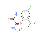 N-(3-acetyl-5-fluoro-2-hydroxyphenyl)-1H-tetrazole-5-carboxamide
