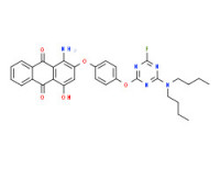 1-amino-2-[4-[[4-(dibutylamino)-6-fluoro-1,3,5-triazin-2-yl]oxy]phenoxy]-4-hydroxyanthraquinone