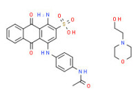 4-[4-(acetylamino)anilino]-1-amino-9,10-dihydro-9,10-dioxoanthracene-2-sulphonic acid, compound with morpholine-4-ethanol (1:1)