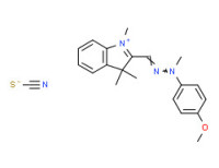 2-[[(4-methoxyphenyl)methylhydrazono]methyl]-1,3,3-trimethyl-3H-indolium thiocyanate