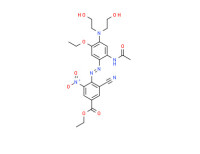Ethyl 4-[[2-(acetylamino)-4-[bis(2-hydroxyethyl)amino]-5-ethoxyphenyl]azo]-3-cyano-5-nitrobenzoate