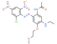 N-[2-[(2-chloro-4,6-dinitrophenyl)azo]-5-(ethylamino)-4-(2-methoxyethoxy)phenyl]acetamide