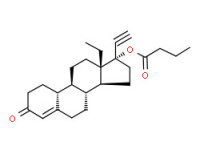 13-ethyl-17a-hydroxy-18,19-dinorpregn-4-en-20-yn-3-one butyrate