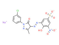Sodium 3-[[1-(3-chlorophenyl)-4,5-dihydro-3-methyl-5-oxo-1H-pyrazol-4-yl]azo]-4-hydroxy-5-nitrobenzenesulphonate