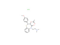 (2R-cis)-3-acetoxy-5-[2-(dimethylamino)ethyl]-2,3-dihydro-2-(4-methoxyphenyl)-1,5-benzothiazepin-4(5H)-one monohydrochloride