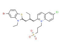 2-[2-[(5-bromo-3-ethyl-3H-benzothiazol-2-ylidene)methyl]but-1-enyl]-6-chloro-1-(3-sulphonatopropyl)quinolinium