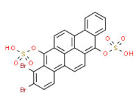 Dibromodibenzo[b,def]chrysene-7,14-diyl bis(hydrogen sulphate)