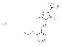 4-[(2-ethoxyphenyl)azo]-4,5-dihydro-3-methyl-5-oxo-1H-pyrazole-1-carboxamidine monohydrochloride