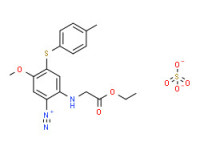 2-[(ethoxycarbonyl)methylamino]-5-methoxy-4-[(4-methylphenyl)thio]benzenediazonium hydrogen sulphate