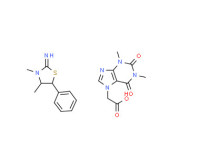 2-imino-3,4-dimethyl-5-phenylthiazolidine theophyllin-7-ylacetate