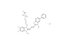 2-[3-[1-[4-[(acetamido)sulphonyl]butyl]-5,6-dichloro-3-ethyl-1,3-dihydro-2H-benzimidazol-2-ylidene]prop-1-enyl]-3-ethyl-5-phenylbenzoxazolium bromide