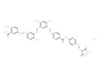 Sodium 5-[[3-[[5-[[4-[[[4-[(4,5-dihydro-3-methyl-5-oxo-1H-pyrazol-4-yl)azo]phenyl]amino]carbonyl]phenyl]azo]-2,4-dihydroxyphenyl]azo]-4-hydroxyphenyl]azo]salicylate
