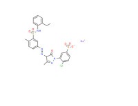 Sodium 4-chloro-3-[4-[[3-[[(2-ethylphenyl)amino]sulphonyl]-p-tolyl]azo]-4,5-dihydro-3-methyl-5-oxo-1H-pyrazol-1-yl]benzenesulphonate