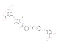 Pentasodium 5-[[4-[[3-[[[[4-[(3-carboxylato-4-oxidophenyl)azo]phenyl]amino]carbonyl]amino]benzoyl]amino]-5-methoxy-2-tolyl]azo]-2-oxido-3-sulphonatobenzoate