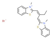 3-methyl-2-[2-[(3-methyl-3H-benzothiazol-2-ylidene)methyl]but-1-enyl]benzothiazolium bromide