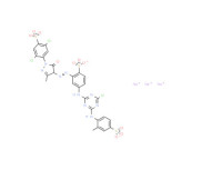 Trisodium 4-[[4-chloro-6-[(2-methyl-4-sulphonatophenyl)amino]-1,3,5-triazin-2-yl]amino]-2-[[1-(2,5-dichloro-4-sulphonatophenyl)-4,5-dihydro-3-methyl-5-oxo-1H-pyrazol-4-yl]azo]benzenesulphonate