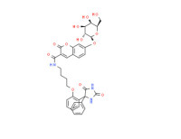 N-[4-[2-(2,5-dioxo-4-phenylimidazolidin-4-yl)phenoxy]butyl]-7-(ß-D-galactopyranosyloxy)-2-oxo-2H-1-benzopyran-3-carboxamide
