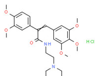 N-[2-(diethylamino)ethyl]-3,4-dimethoxy-a-[(3,4,5-trimethoxyphenyl)methylene]phenylacetamide monohydrochloride