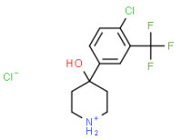 4-[4-chloro-3-(trifluoromethyl)phenyl]-4-hydroxypiperidinium chloride