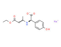 Sodium (R)-[(3-ethoxy-1-methyl-3-oxoprop-1-enyl)amino](4-hydroxyphenyl)acetate