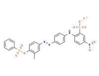 Potassium 2-[[4-[[3-methyl-4-[(phenylsulphonyl)oxy]phenyl]azo]phenyl]amino]-5-nitrobenzenesulphonate