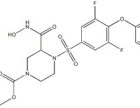 2-methoxyethyl 4-((4-(4-chlorophenoxy)-3,5-difluorophenyl)sulfonyl)-3-(hydroxycarbamoyl)piperazine-1-carboxylate