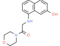 4-[[(7-hydroxy-1-naphthyl)amino]acetyl]morpholine